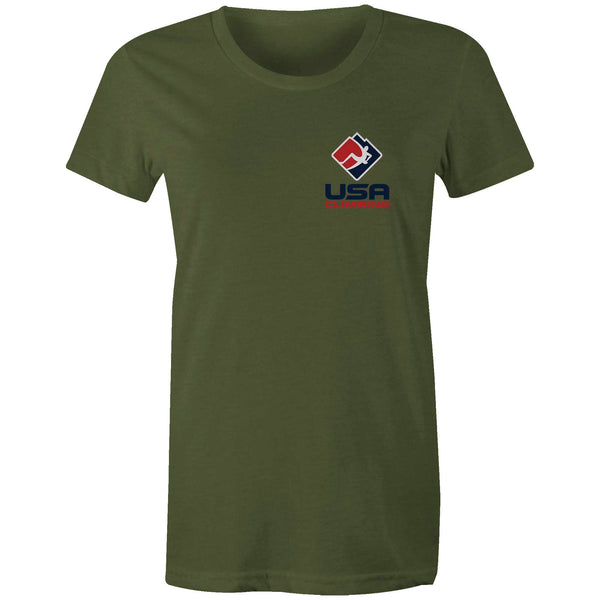 Women's T-shirt - USA Climbing Logo Badge Tee